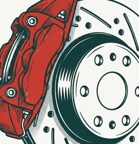 Brake rotor illustration